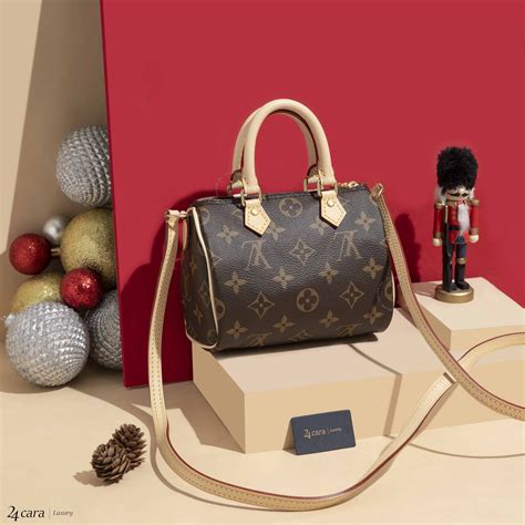 louis vuitton speedy bandouliere monogram nano brown|louis vuitton speedy 30 sale.